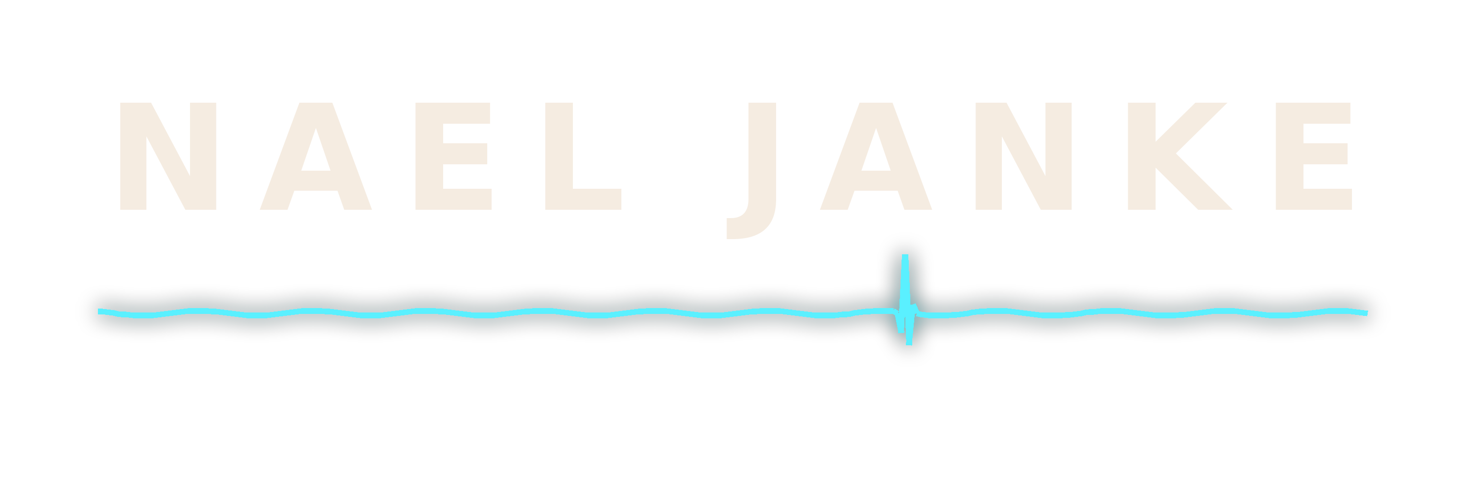 Nael Janke — NJ logo crossed by a heartbeat pulse line